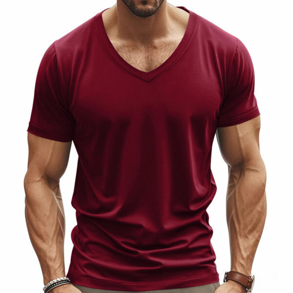 Men's Quick-Dry V-Neck Performance T-Shirt