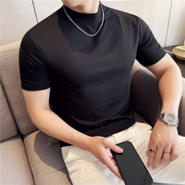 Men's Wrinkle-Resistant Cotton Crew-Neck T-Shirt