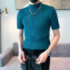 H9d87a270904448f5b432d23aeadf29c2v.png_960x960q80.png Men's Ribbed Mock-Neck Knit T-Shirt