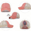 Distressed Ponytail Mesh Trucker Cap