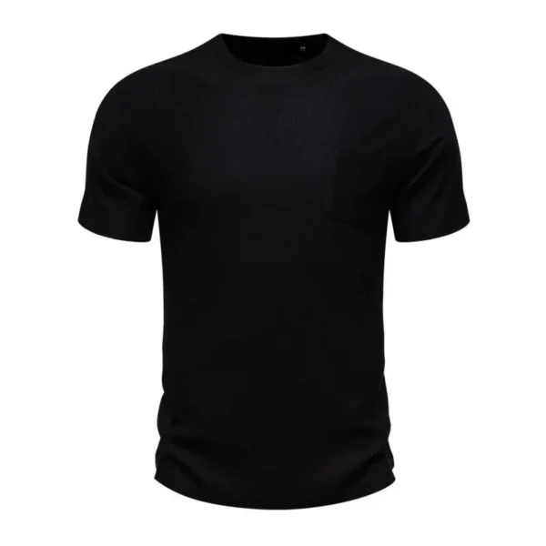 Ha07ca40f66a84679bfbdb7f4a90d4d7am.webp Men's Knit Pocket T-Shirt