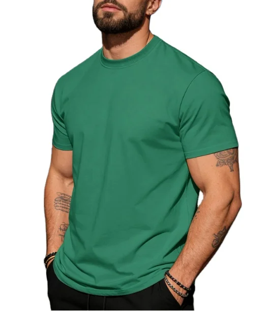 Ha2b547febf6a47d08cfb9b5c619f6e01o.webp Men's Cotton Crew-Neck T-Shirt