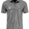 Ha40ba92ea21142deab27fe4e3aae38aan.webp Men's Textured Short-Sleeve Polo Shirt