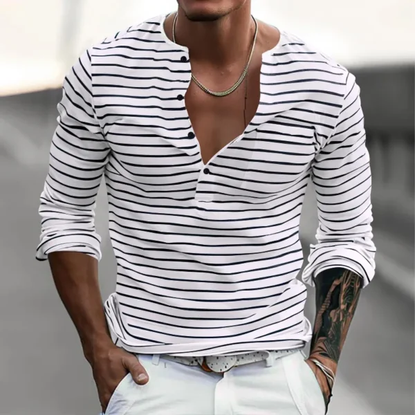 Ha5585fdff2a848f49b6274a4d337c24a8.webp Men's Striped Long-Sleeve Casual T-Shirt