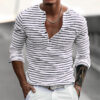 Ha5585fdff2a848f49b6274a4d337c24a8.jpg_960x960q80.jpg Men's Striped Long-Sleeve Casual T-Shirt