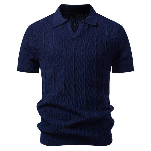 Ha6514896dd34496cb3094675dd4ac0d3K.jpg_960x960q80.jpg Men's Knit Polo-Collar T-Shirt