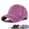Acid-Wash Denim Dad Cap