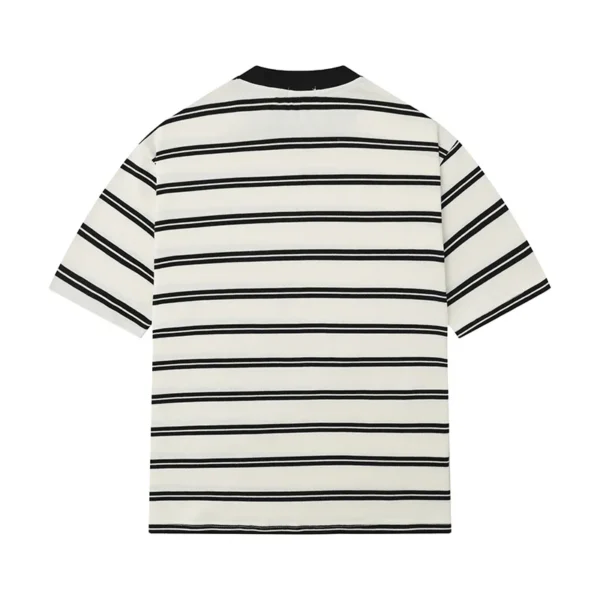 Had64ad54bbd7477bb1fb9af0ec7a426dQ.webp Unisex Retro Striped Cotton T-Shirt