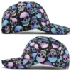 Hb02f70bc83714462bfa3c2db7e6ac82ax.webp Halloween Skull & Pumpkin Print Cap