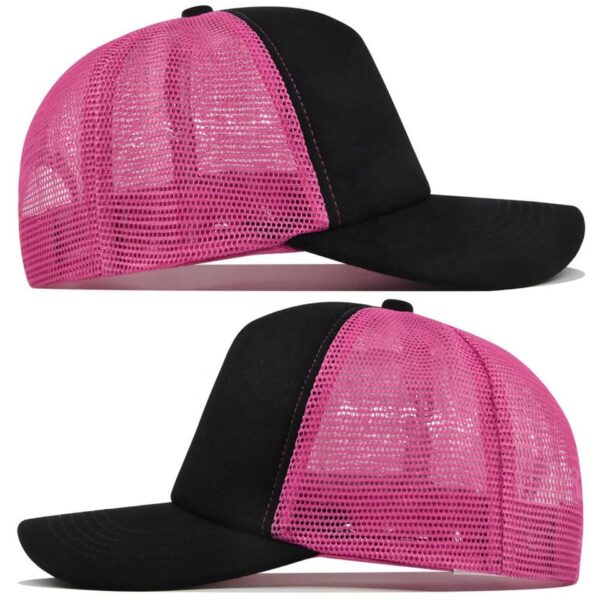 Soft-Crown Five-Panel Mesh Trucker Cap
