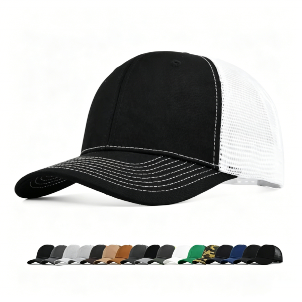 Hb468747b74ae426893e90dff947ce909i.png_960x960q80.png Structured Mesh-Back Baseball Cap
