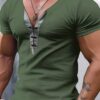Men's Color-Block V-Neck Performance T-Shirt