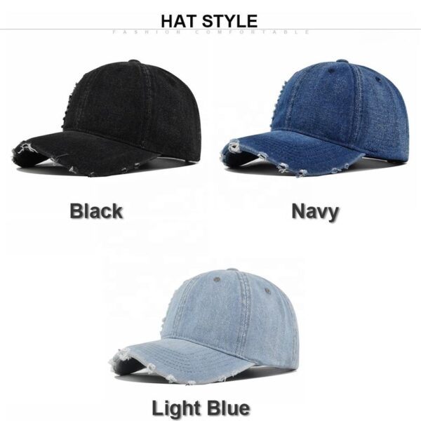 Vintage Ripped Denim Dad Cap