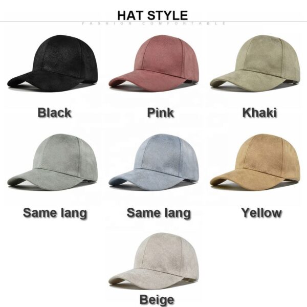 Faux Suede Duckbill Baseball Cap