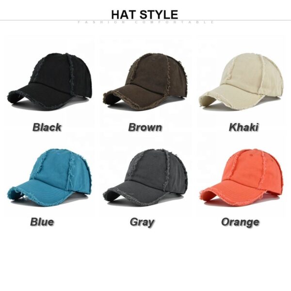 Vintage Frayed-Edge Baseball Cap