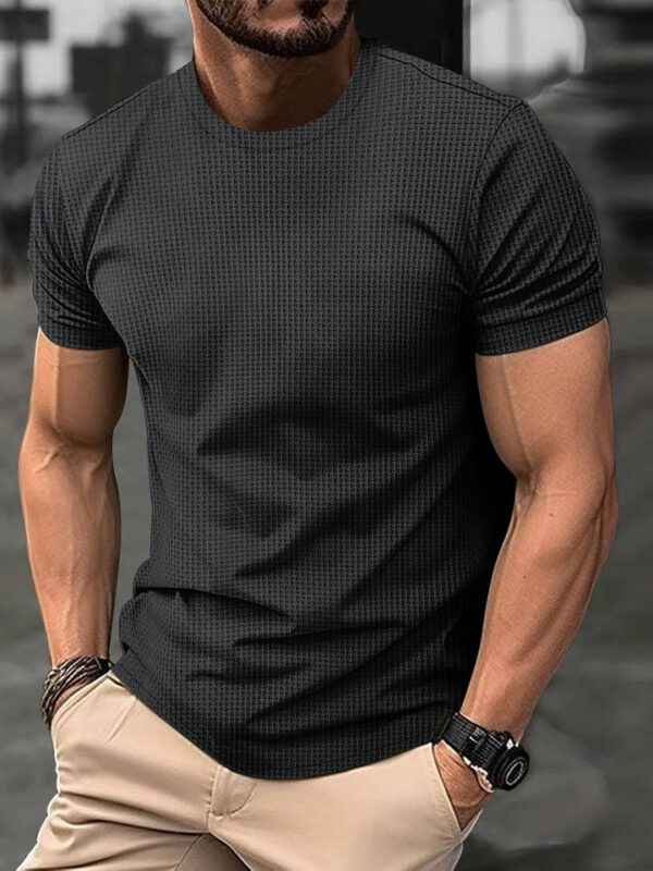 Hd3b902c09f8f40adb12ee020ad5f6a74w.jpg_960x960q80.jpg Men's Jacquard Crew-Neck Performance T-Shirt