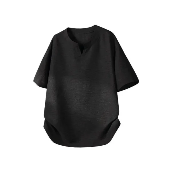 Hd79f69981fd1464ea8a0926597ed337fi.webp Men's Relaxed V-Neck T-Shirt