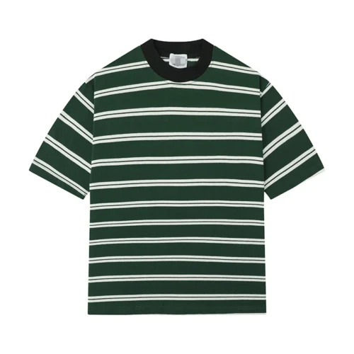 Hda3fdd5c55a04261baf590e5d149d7327.webp Unisex Retro Striped Cotton T-Shirt