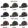 Color-Trim Distressed Denim Cap