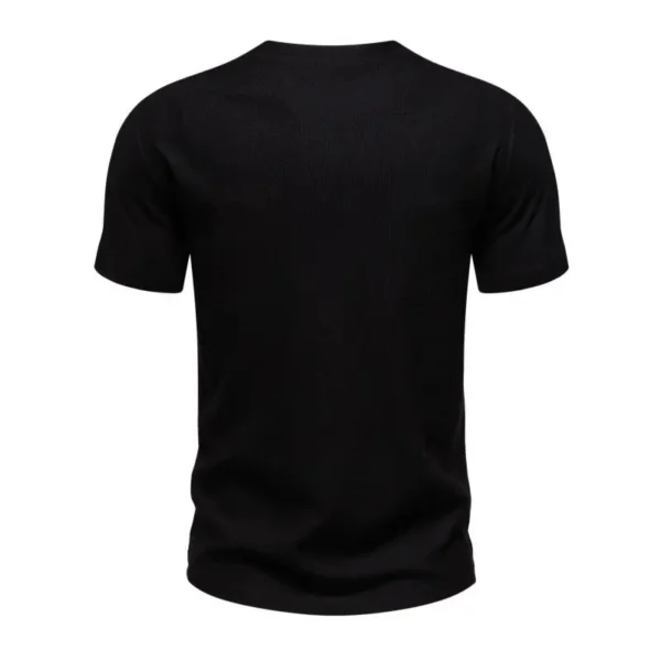 He5d9547813c34b229528d5e2e2f23252f.webp Men's Knit V-Neck Casual T-Shirt
