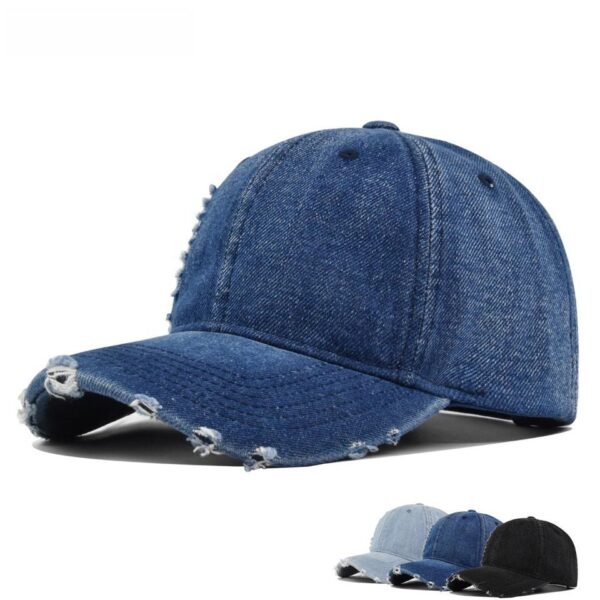 Vintage Ripped Denim Dad Cap