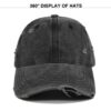 Distressed Washed Six-Panel Dad Cap