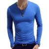 Hee3de29382d3437cb7477f4e5669ebe6q.webp Men's Slim-Fit Long-Sleeve T-Shirt