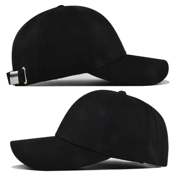 Solid Cotton Six-Panel Baseball Cap