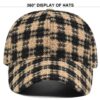 Hf1e2ab66073a4573b25abab772852665A.jpg_960x960q80.jpg Houndstooth Tweed Baseball Cap