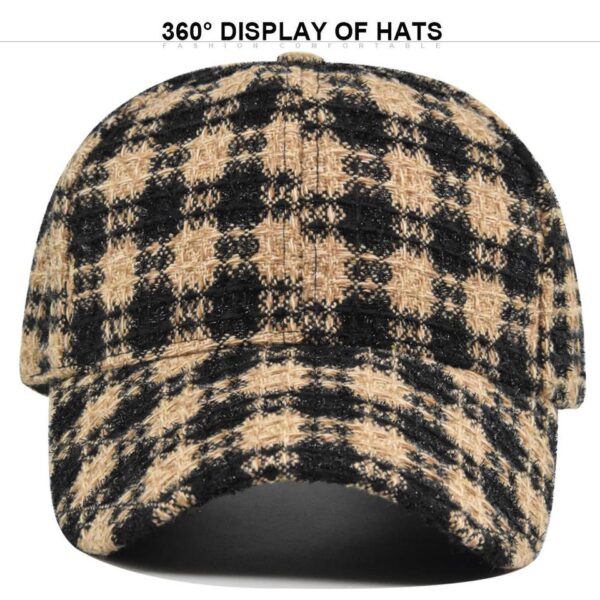 Hf1e2ab66073a4573b25abab772852665A.jpg_960x960q80.jpg Houndstooth Tweed Baseball Cap