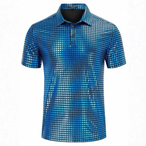 Hf29c1d3195bc4beabcb9b9bc1f5bdff5n.jpg_960x960q80.jpg Men's Textured Short-Sleeve Polo Shirt