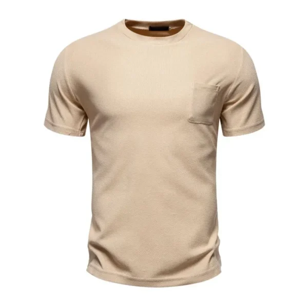 Hf63b303f40644a408a644b76c4213ed5B.webp Men's Knit Pocket T-Shirt
