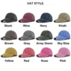 Distressed Washed Six-Panel Dad Cap