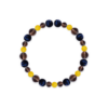 Blue Tiger Eye & Clear Smoky Quartz Bracelet – 778B08 Blue Tiger Eye & Clear Smoky Quartz Bracelet – 778B08